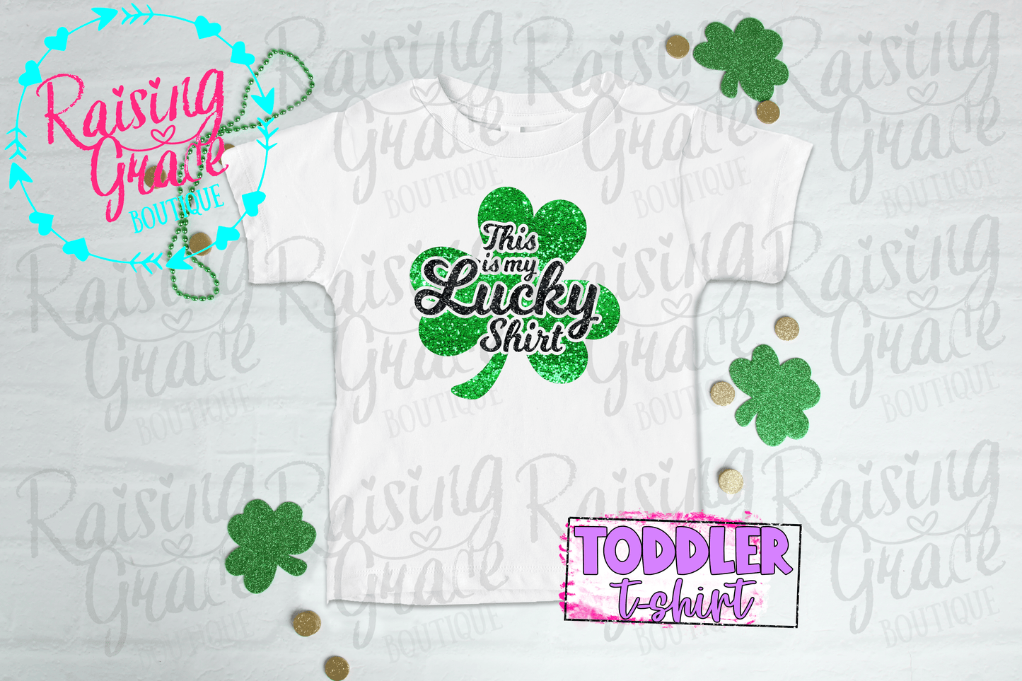 This Is My Lucky Shirt - Glitter - Toddler