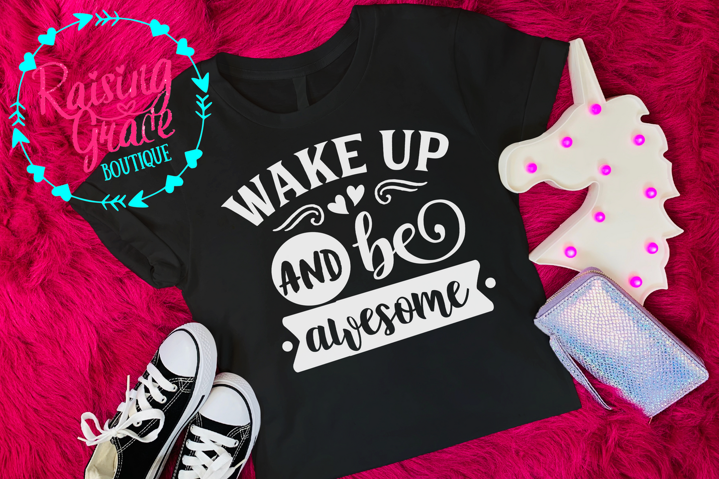 Wake Up and Be Awesome T-Shirt - Toddler